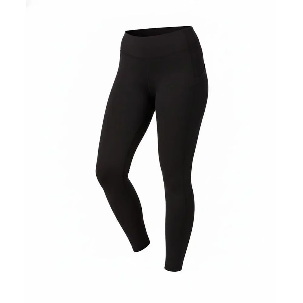 #705. Ideology NWT CURVY Deep Black Stretch Full Length Leggings